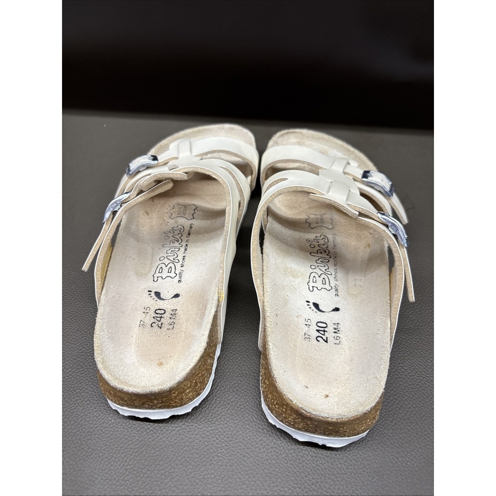 Birkenstock/Birki's Lace "H" slide sandals Size 7 240 L5M4 - Picture 2 of 5